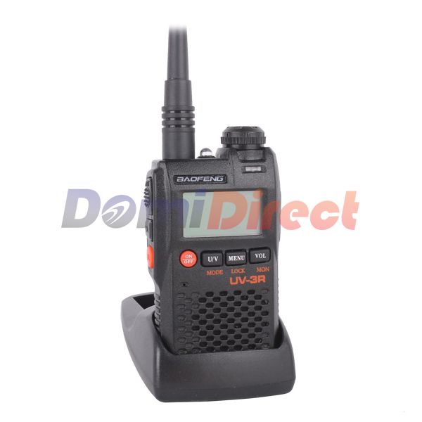 Populor Mini Pocket Two Way Radio Ultra-Compact Dual Band Transceiver Walkie Talkie BAOFENG Brand UV-3R With Free Earphone 2