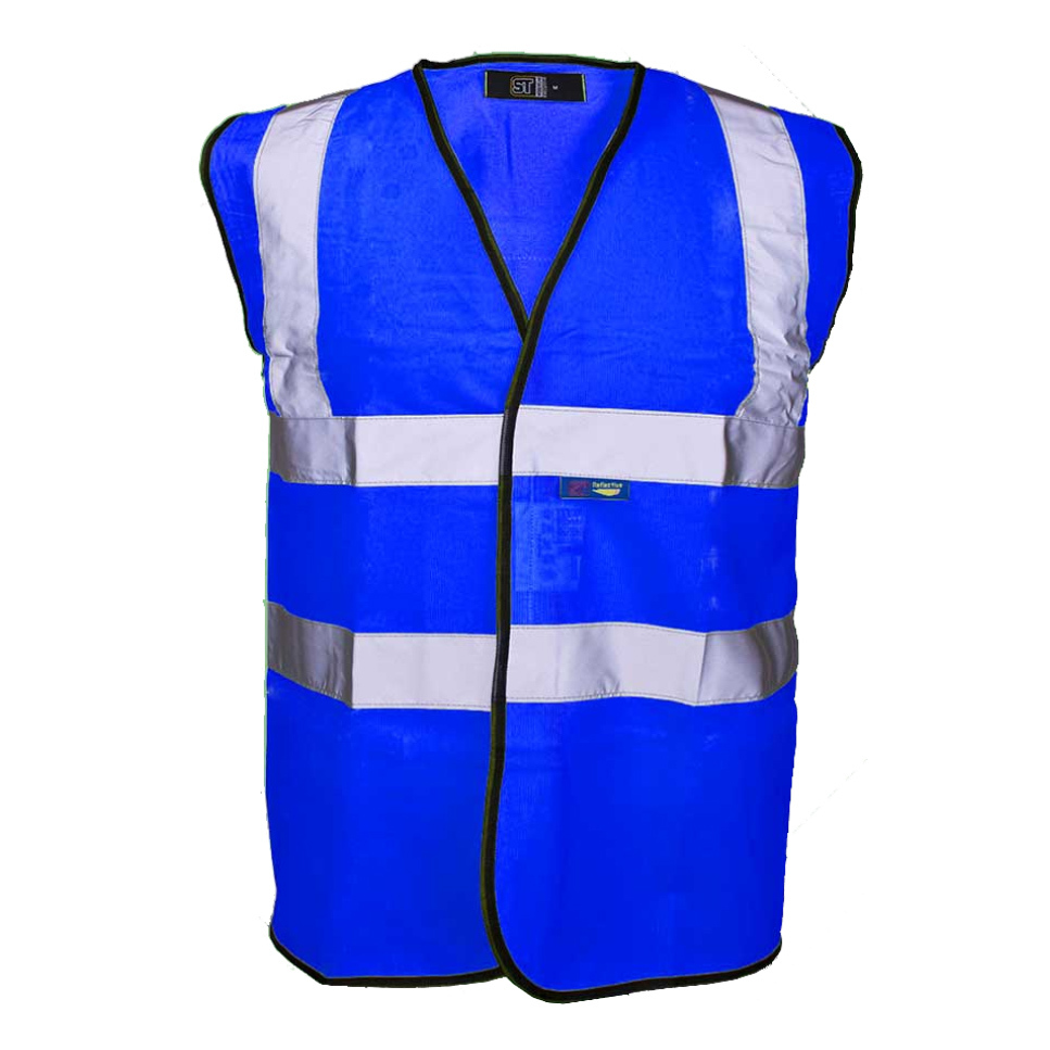 flu blue reflective safety vests meet en471