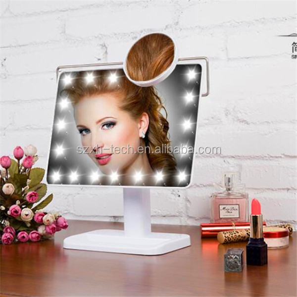 新しい照明付き化粧化粧バニティミラーテーブルトップledタッチスクリーン可動10xミラー!!! 問屋・仕入れ・卸・卸売り