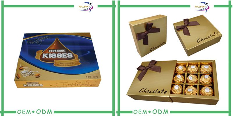 fancy design chocolate bar box