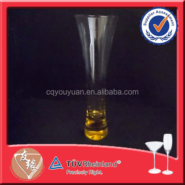 led-free color sprayed champagne glass cups