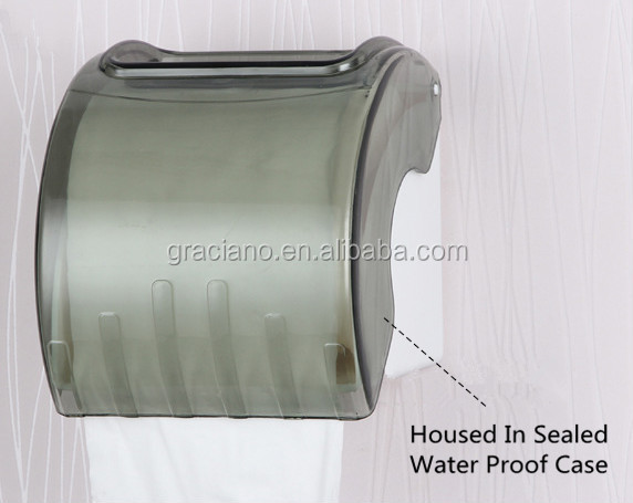 卸売紫jn8711hホテルpublicl半透明トイレ丸いプラスチック製の壁取り付けられたティッシュディスペンサーペーパータオルのロールホルダー仕入れ・メーカー・工場