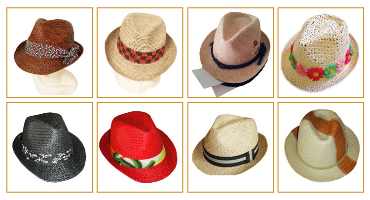 低価格と高品質折りたたみポップアップわら広いつばデザイナー夏帽子仕入れ・メーカー・工場