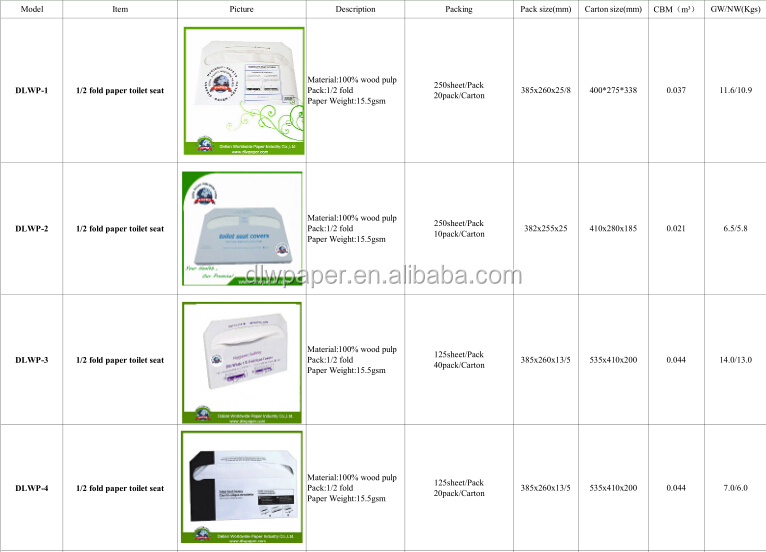 ショッピングモールの用紙を使用し使い捨ての便座のカバー、 で作られた100％バージンパルプ、 バイオ- 分解性問屋・仕入れ・卸・卸売り