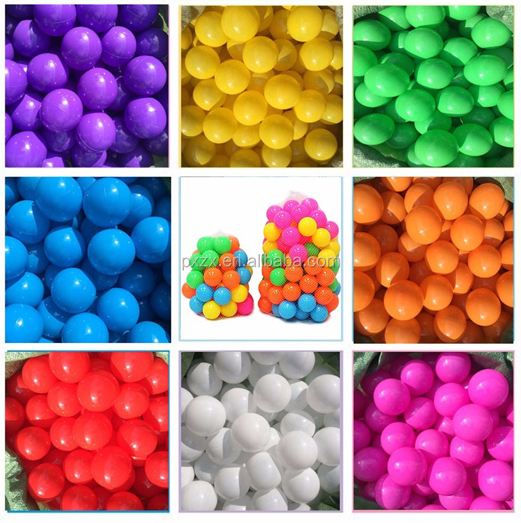 White Red Pink Yellow Blue Green Multicoloured Plastic Ball Pit Play