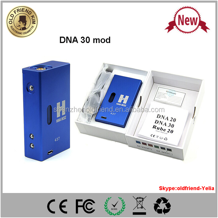 2014 vaporshark High Quality E-Cigarette Evolve Hana Clone Box Newest zna 30 mod clone dna 30 box mod