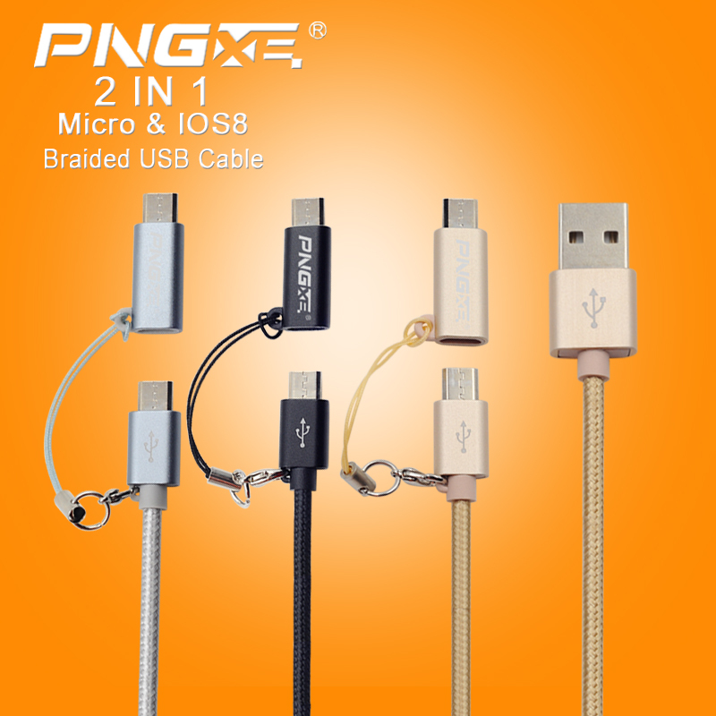 卸売最高の価格pngxe熱い販売カラフル8ピンマイクロusbのデータケーブルを充電iphone6仕入れ・メーカー・工場