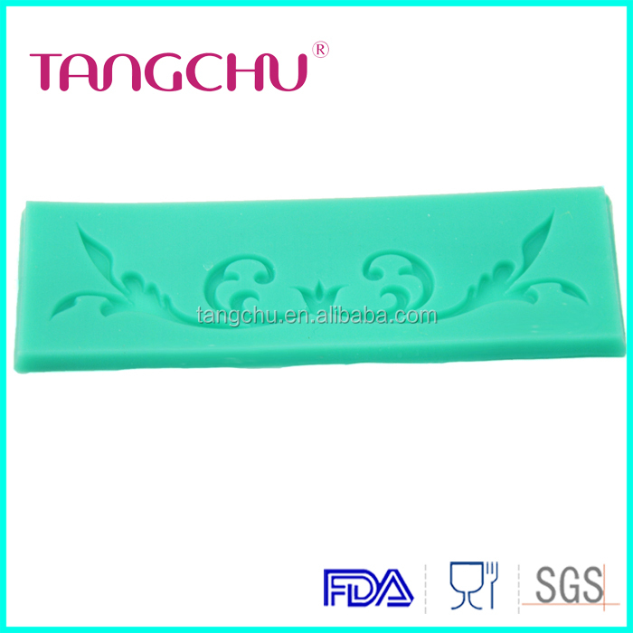 Rectangular lace fondant mould cake tools silicone molds cake decoration