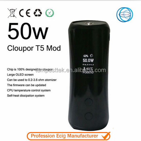 Upgraded version of 30 watt mod cloupor dna cloupor T5 50w mod dna 50 mod with high quality