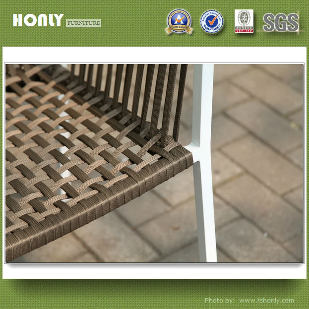 Aluminum polycord weaving modern chair outdoor garden hotel restaurant chair