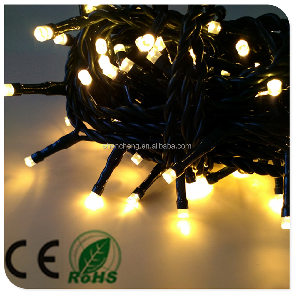 暖かい白ledストリングライト50リットルコントローラ付き屋内での使用ledクリスマスライトクリスマスの装飾のための、 街路灯仕入れ・メーカー・工場