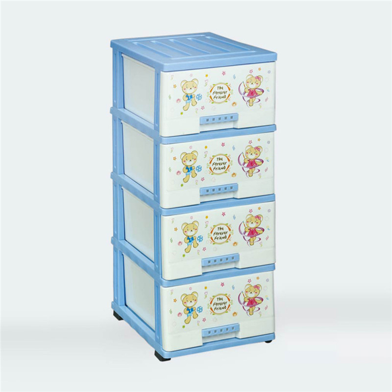 Blue Bear Printing 4 Layer Plastic Baby Storage Drawer Buy Mini