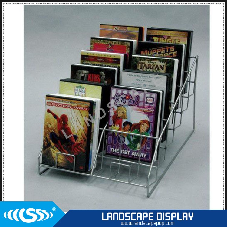New Design Metal Guitar Cd Rack / Counter Top Guitar Cd Display Rack