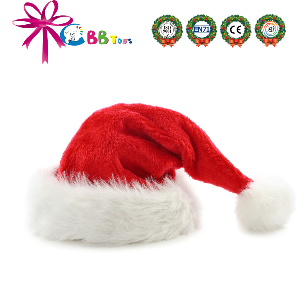 christmas ornament plush hat/cute decoration christmas hat 2015