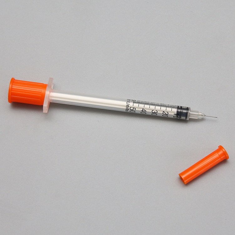 Synthetic rubber diabetes insulin syringe with low price