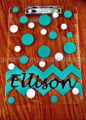 Vinyl polka dot and chevron clipboard.jpg