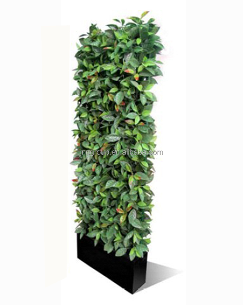 Tuin ornement, rood blad ontwerp kunstplanten muur hekwerk ...