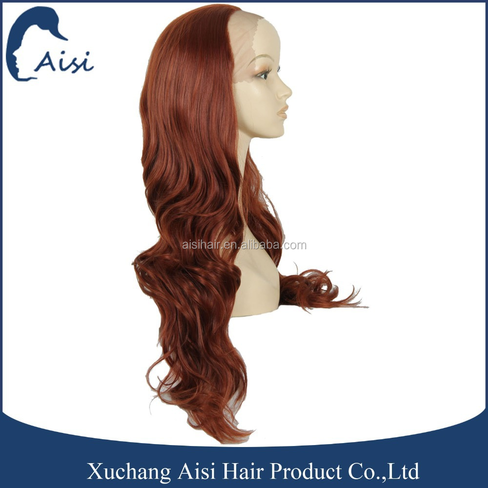 long wavy hair,longhairworld brown red long wavy hair weave lace front synthetic wigs for