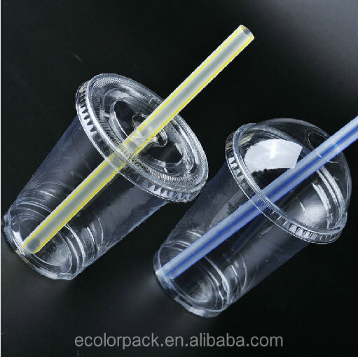 High Quality Custom Plastic Smoothie Cups with Lids for Wholesale