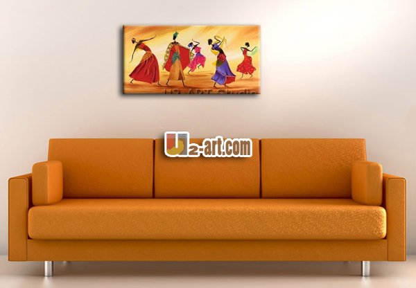 Interesante pared cuadros pintura al óleo del bailarÃn para living ... Cuadros para pinturas