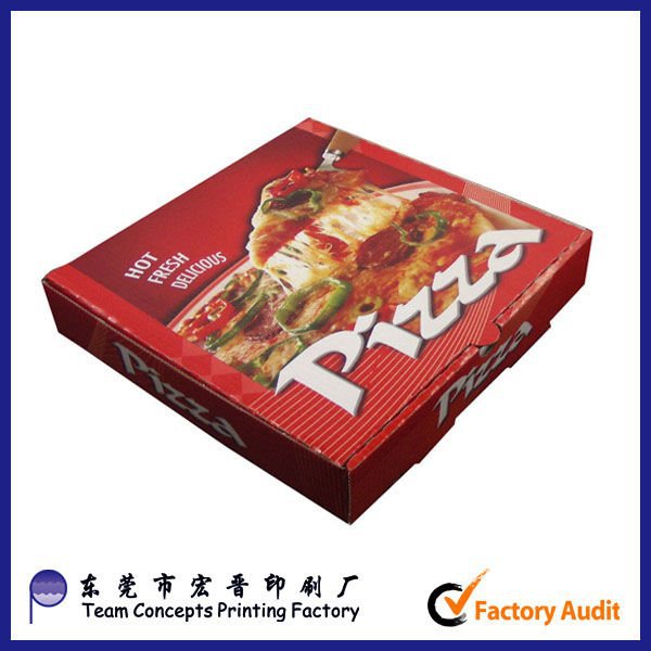 custom rectangular paper mini pizza box