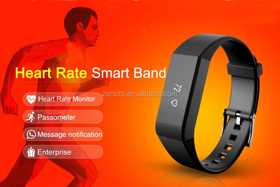 Zencro最新ムーティ機能fitbit充電hr心拍数モニターbluetooth veryfitスマートリストバンドブレスレット仕入れ・メーカー・工場