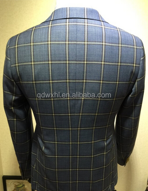 ウールの生地2015カスタムオーダーメイドスーツスリムフィット古典的なコートパンツの男のスーツ仕入れ・メーカー・工場