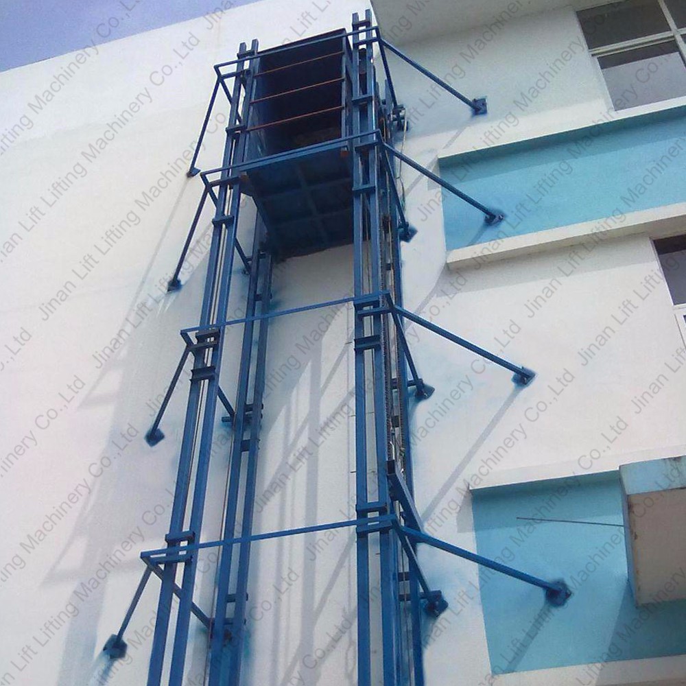 Guide Rail Warehouse Lift Platform Hydraulic Freight Elevator Price
