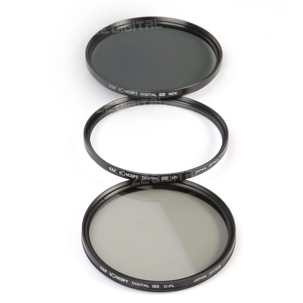 K&F Concept 77mm UV CPL ND4 Circular Polarizing Protector Lens Filter