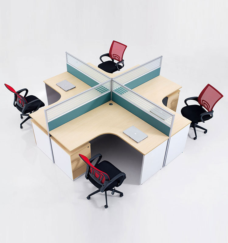 Open Space Office Furniture Cross Type Table Partition Office