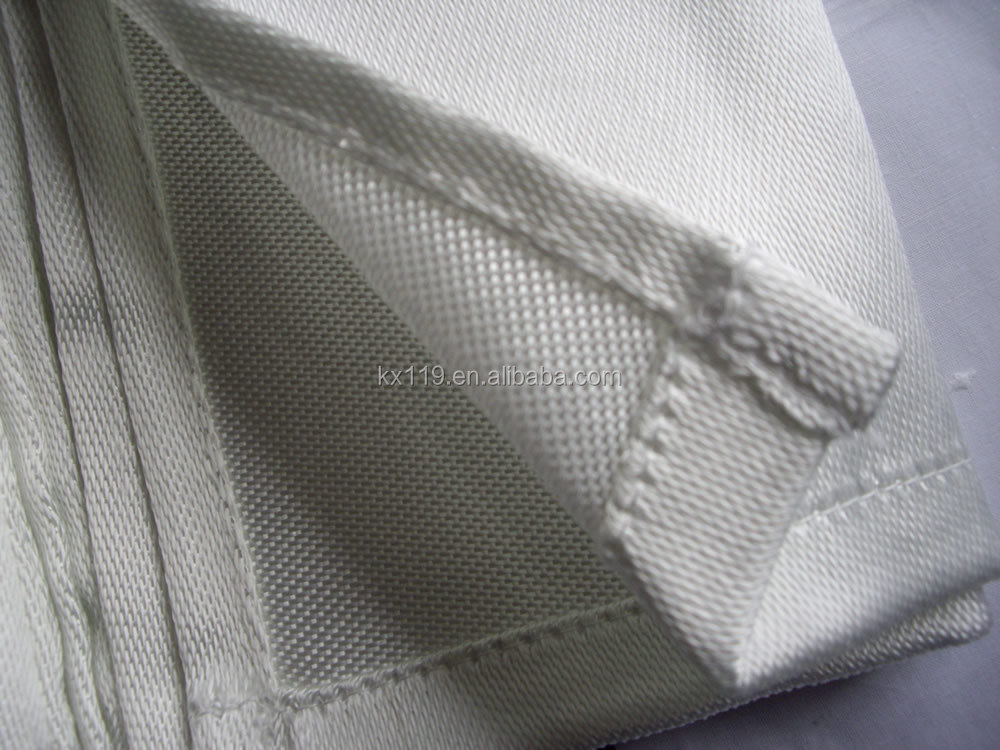 白0.43mm1.8m*1.8m耐火ガラスce承認する2013売れ筋柔らかい袋で防火用毛布問屋・仕入れ・卸・卸売り