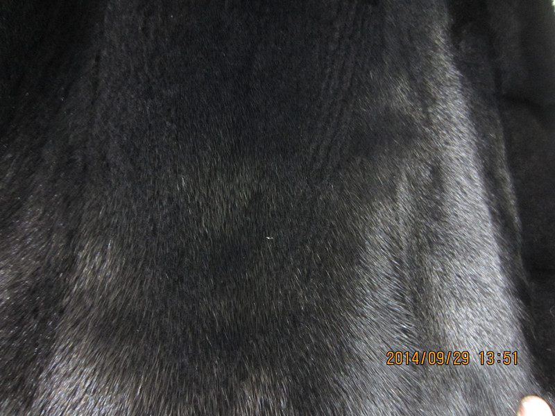 Hot selling imported mink fur coat/A popular in Russian/long section mink fur coat