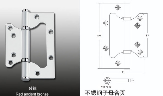4''x3''x3mmsus304ステンレススチール木製ドアヒンジ付きボールベアリング仕入れ・メーカー・工場