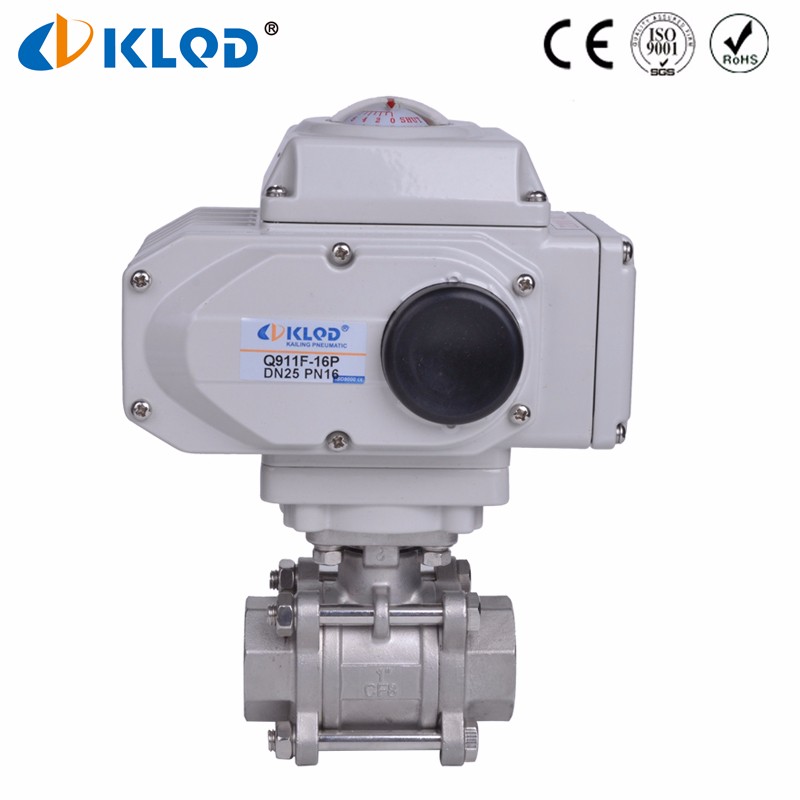 Q911f16dn25 Electric Actuated Stainless Steel 1 Inch Ball Valve To