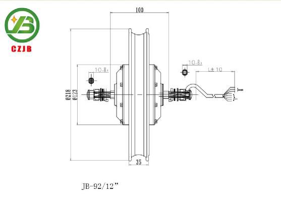 JIABO JB-92/12" selling permanent magnetic ebike hub motor
