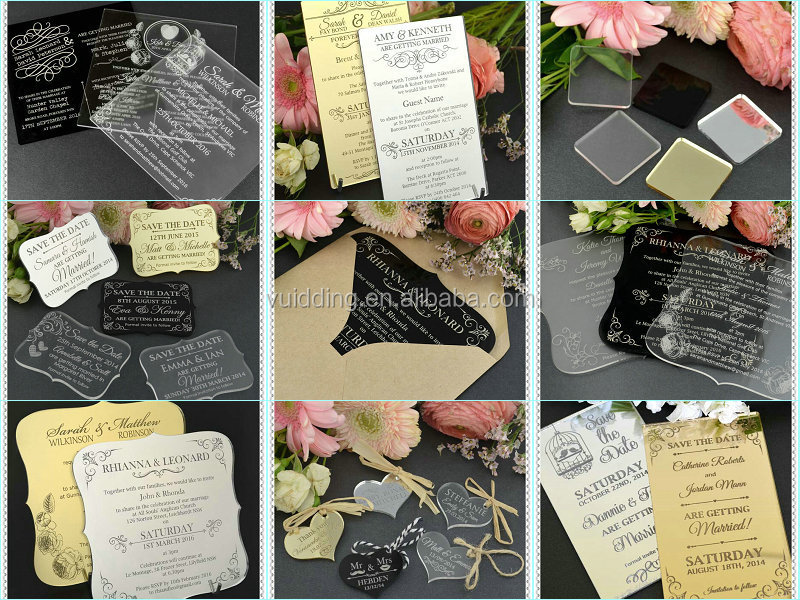 アクリルピンクの文字への招待カード洗礼のための儀式の装飾仕入れ・メーカー・工場