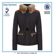 卸売新しいデザイン短い茶色puレザーの女性のジャケットモト問屋・仕入れ・卸・卸売り