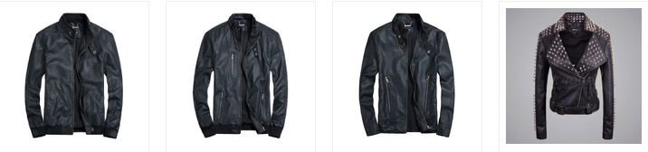 新しいファッション革2014年スパイクとスタッドレザージャケットが問屋・仕入れ・卸・卸売り