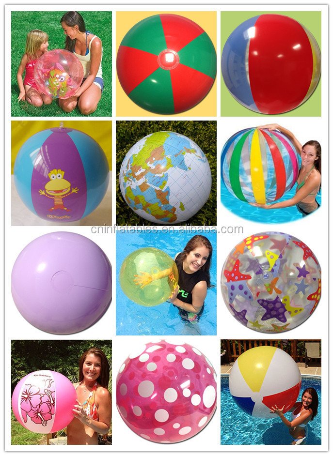 plain white beach balls