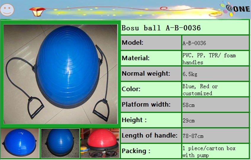 ボスa-b-00362014年高品質安定性標準トレーナーエクササイズボールチューブで問屋・仕入れ・卸・卸売り