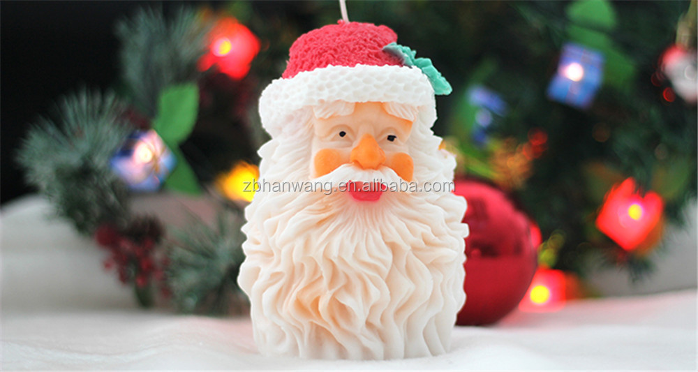 3D Silicone Soap/Candle shops Mold - Classic Santa - 2 parts assembled mold