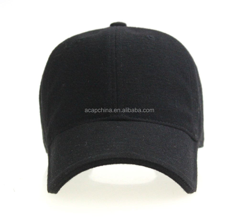 blank 6-panel baseball cap