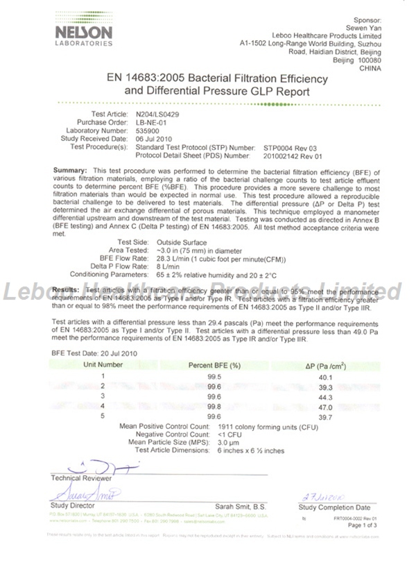 Nelson report facemask Page 1