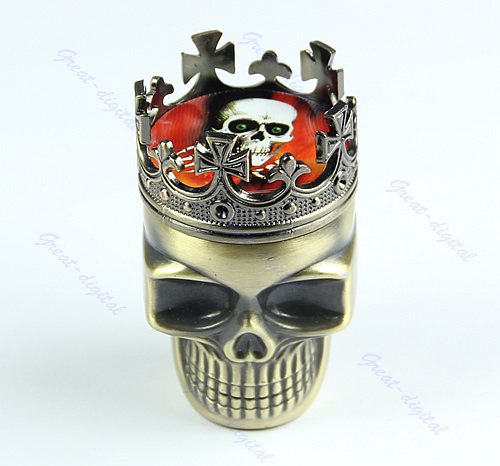 Купить Король череп форму металла табак мясорубку травы дым Кофемолки ...