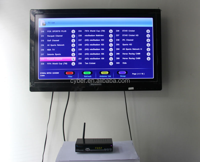 ブラックボックスhd-c600iiミニケーブル受信機ケーブルテレビ受信機dvb-cケーブルデコーダシンガポールのための問屋・仕入れ・卸・卸売り