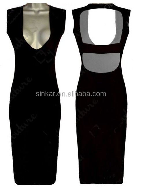 最新のデザインヨーロッパスタイルのファッションv- ネックのセクシードレス、 セクシーなファッションの女性の鉛筆のドレス問屋・仕入れ・卸・卸売り