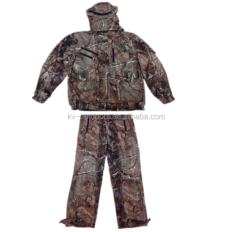 冬フリースの裏地realtreeghillieスーツスナイパー屋外軍事迷彩狩猟服セット、 +コートパンツ仕入れ・メーカー・工場