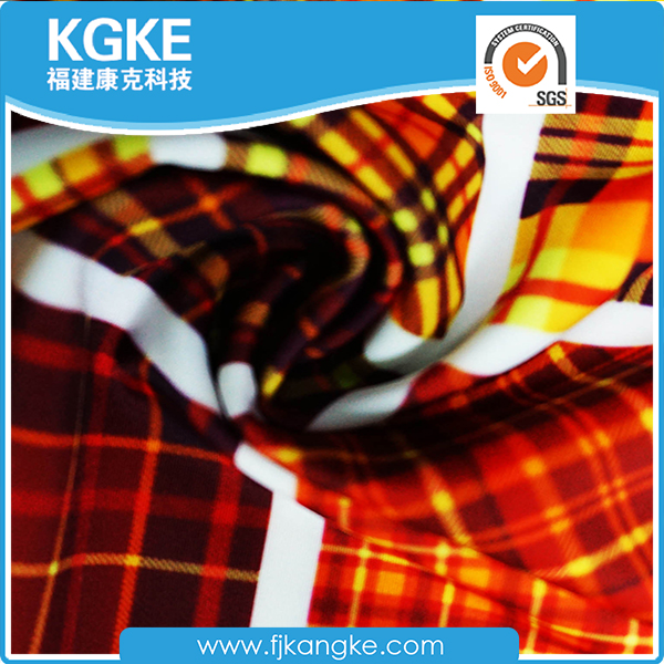 plaid spandex fabric