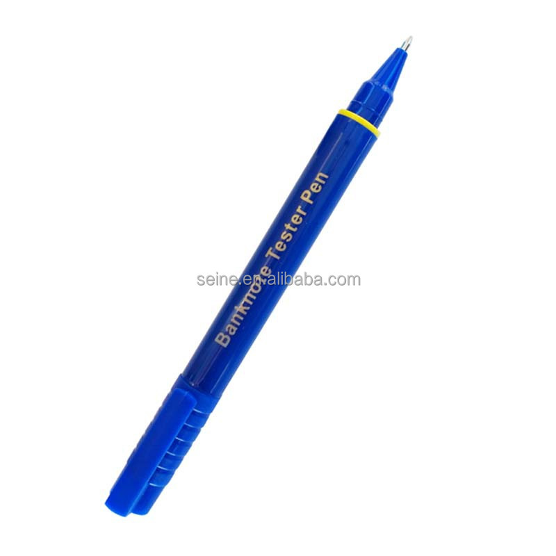 安い偽のお金の検出器をチェックするチェックテスト付きペン紙幣青いボール- ポイントペン仕入れ・メーカー・工場