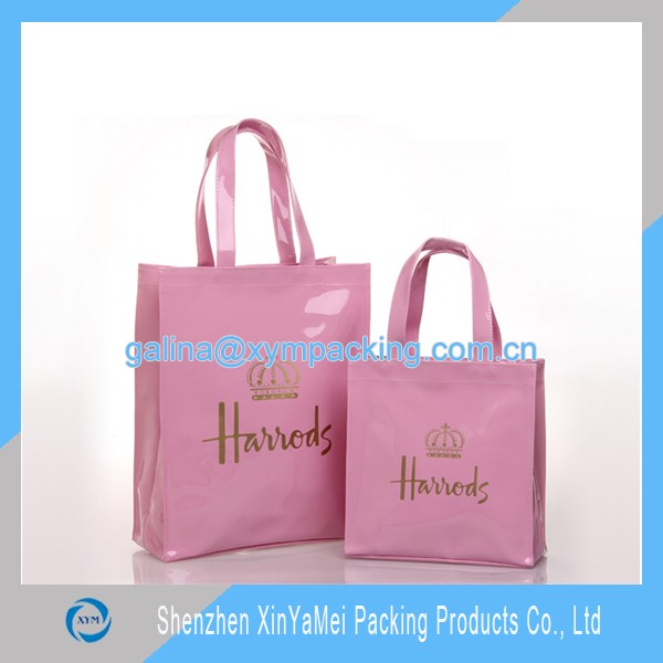 customized harrods pvc bag